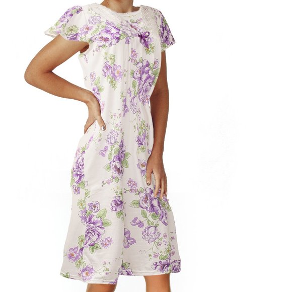 Women Nightgown Sleepwear for Women Sexy Soft Gown - Picture 3 of 7